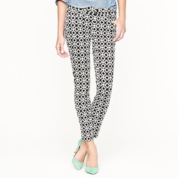 J. Crew Denim - 🍍J. Crew Geometric Pattern Toothpick Ankle Jeans